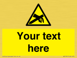 Custom Anti-Static Warning Sign